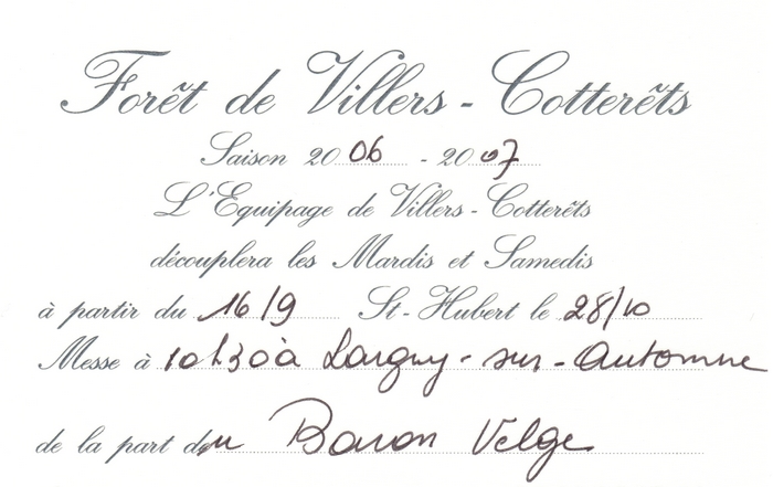 Equipage de Villers Cotterêts - Don de M. A.-P. Baudesson à la Société de Vènerie - 6